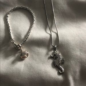 Shiny Summer themed bracelet and necklace!